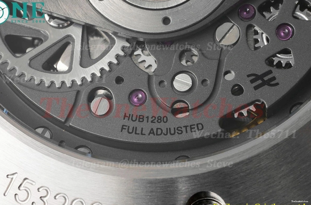 Diams Titanium Big Bang 44mm SS Diams Bezel BBF A1280 Rubber Unico 0421